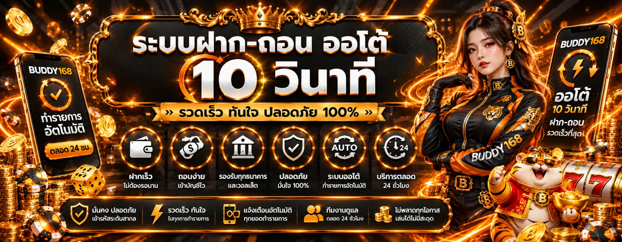 BUDDY168 เว็บตรง สล็อต บาคาร่า แทงบอล ฝากถอนออโต้